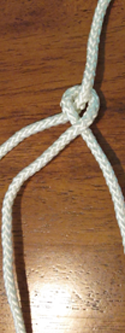 2-strand braid step 3