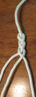 2-strand braid step 7