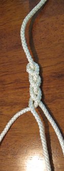 2-strand braid step 8