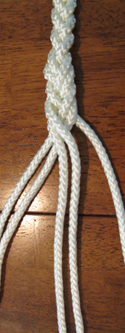 3-strand braid step 6