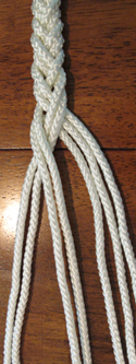 4-strand braid step 2