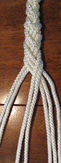 4-strand braid step 7