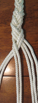 4-strand braid step 8