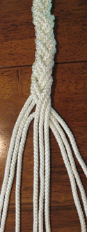 5-strand braid step 1
