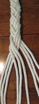 5-strand braid step 2
