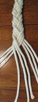 5-strand braid step 6