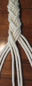 5-strand braid step 8
